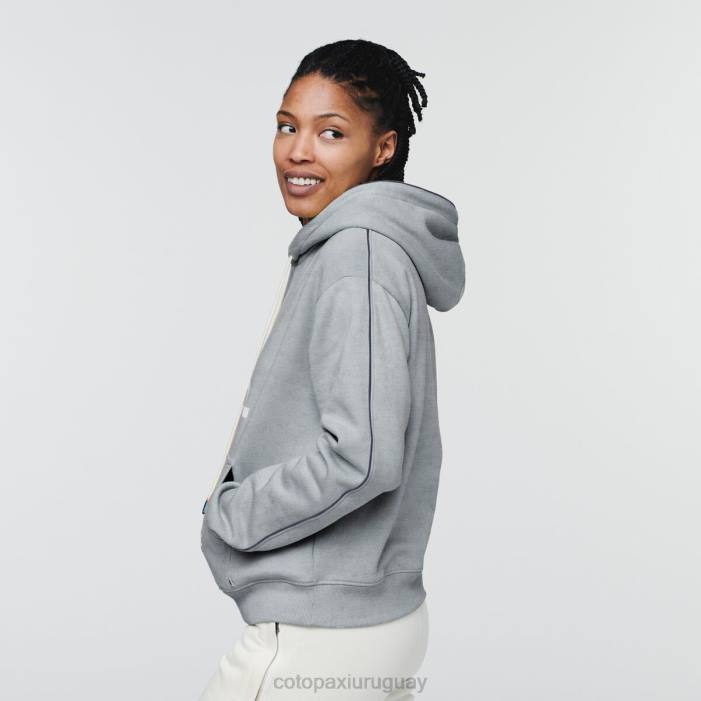 hacer una buena sudadera con capucha mujer Cotopaxi cuero gris 408R61 ropa