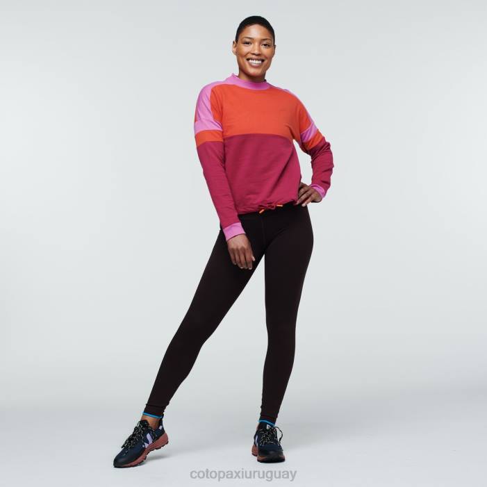 sudadera bandera mujer Cotopaxi cañón/frambuesa 408R54 ropa