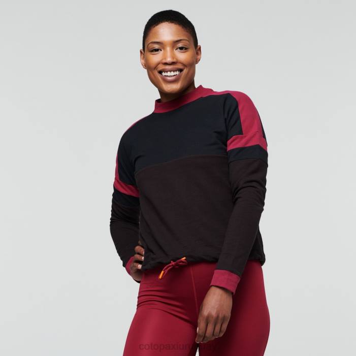 sudadera bandera mujer Cotopaxi negro/caverna 408R55 ropa