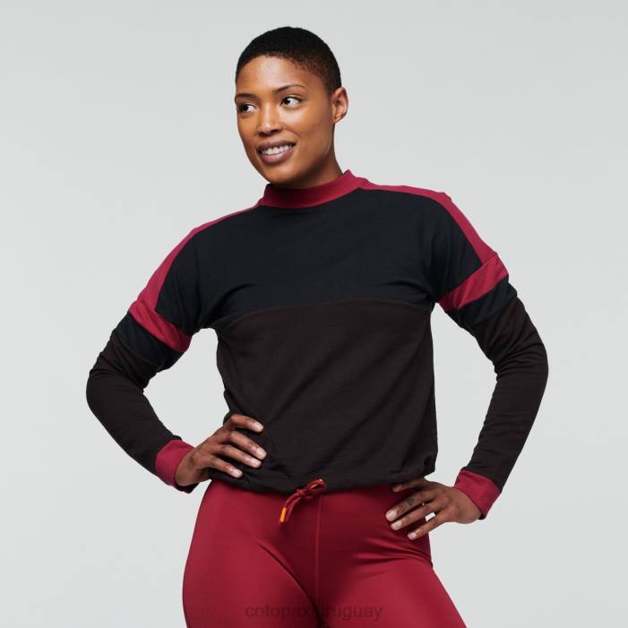 sudadera bandera mujer Cotopaxi negro/caverna 408R55 ropa